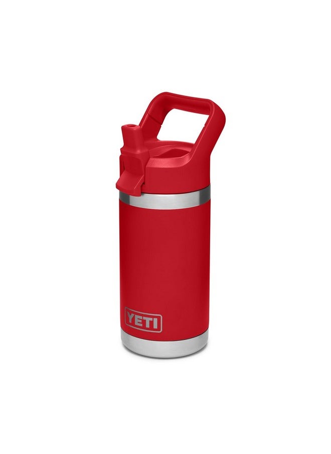 YETI Rambler Jr. 12 oz Kids Bottle, with Straw Cap, Rescue Red