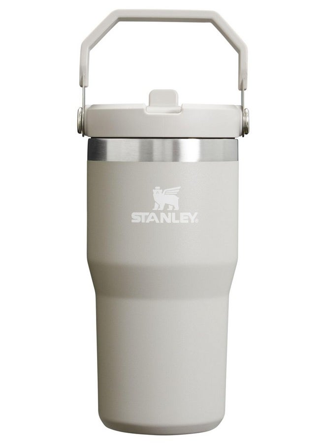 Stanley IceFlow Flip Straw Tumbler with Handle 20 oz | Twist On Lid and Flip Up Straw | Leak Resistant Water Bottle | Insulated Stainless Steel |BPA-Free | Ash