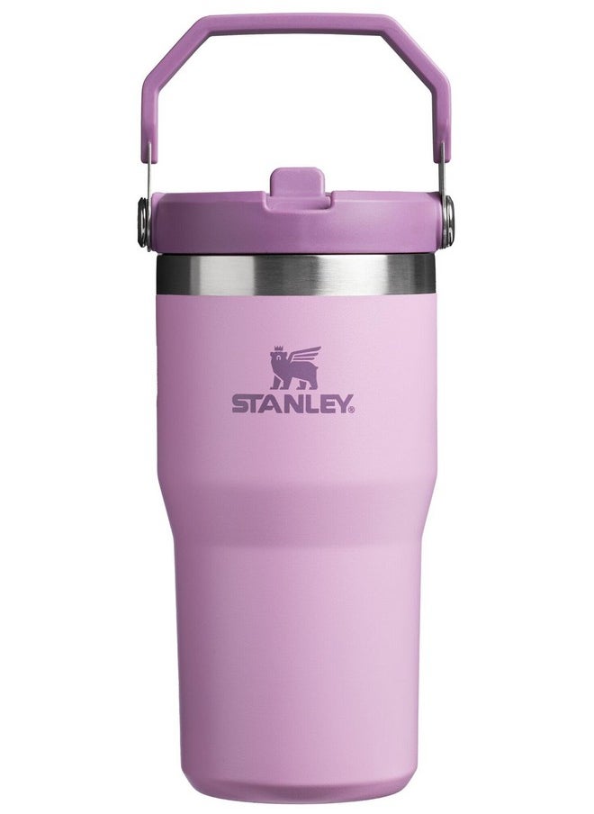 Stanley IceFlow Flip Straw Tumbler with Handle 20 oz | Twist On Lid and Flip Up Straw | Leak Resistant Water Bottle | Insulated Stainless Steel |BPA-Free | Lilac