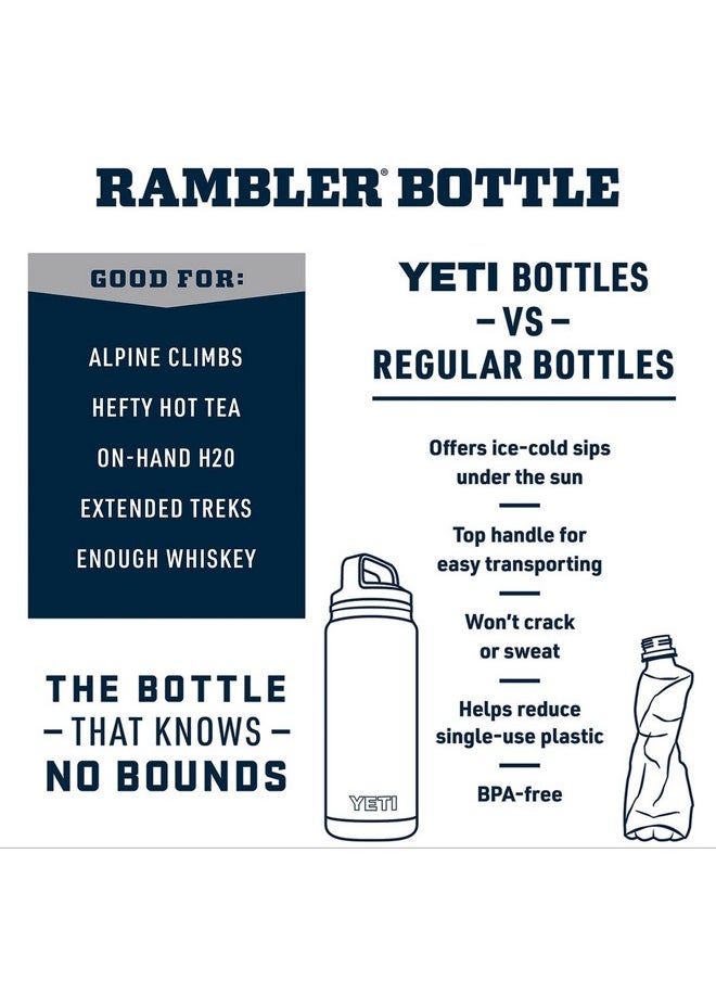 YETI Rambler 46 oz Bottle, Vacuum Insulated, Stainless Steel with Chug Cap,Key Lime