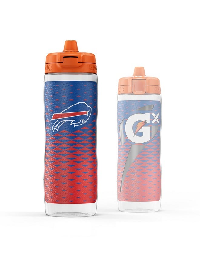 Gatorade Gx NFL Non-Slip Squeeze Bottles, 30 fl oz, Gx Hydration System