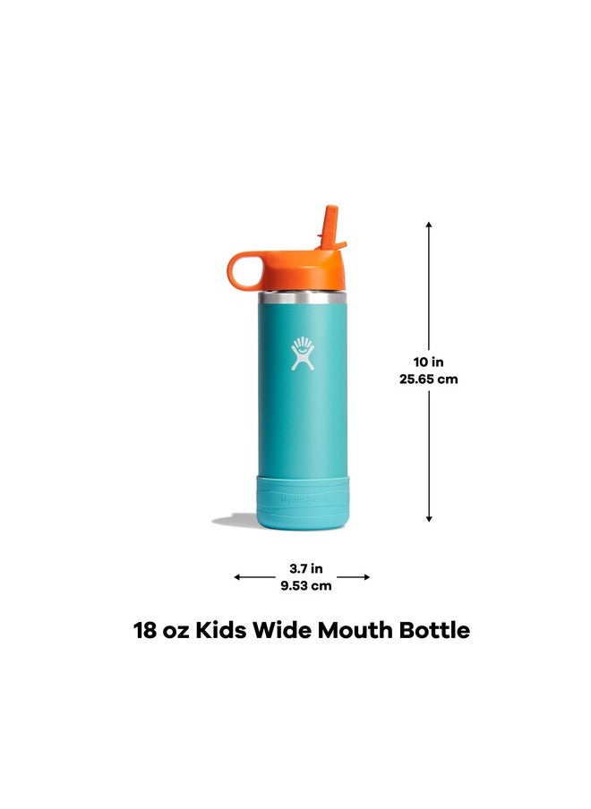 Hydro Flask 18 Oz Kids Wide Mouth Straw Cap And Boot Goji