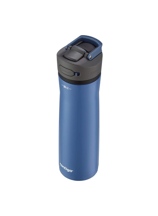 Contigo Ashland 2.0 Water Bottle with AUTOSPOUT Lid, 24oz., Blue Corn