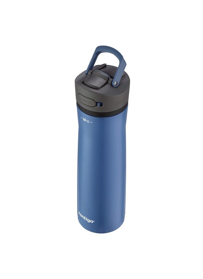 Contigo Ashland 2.0 Water Bottle with AUTOSPOUT Lid, 24oz., Blue Corn