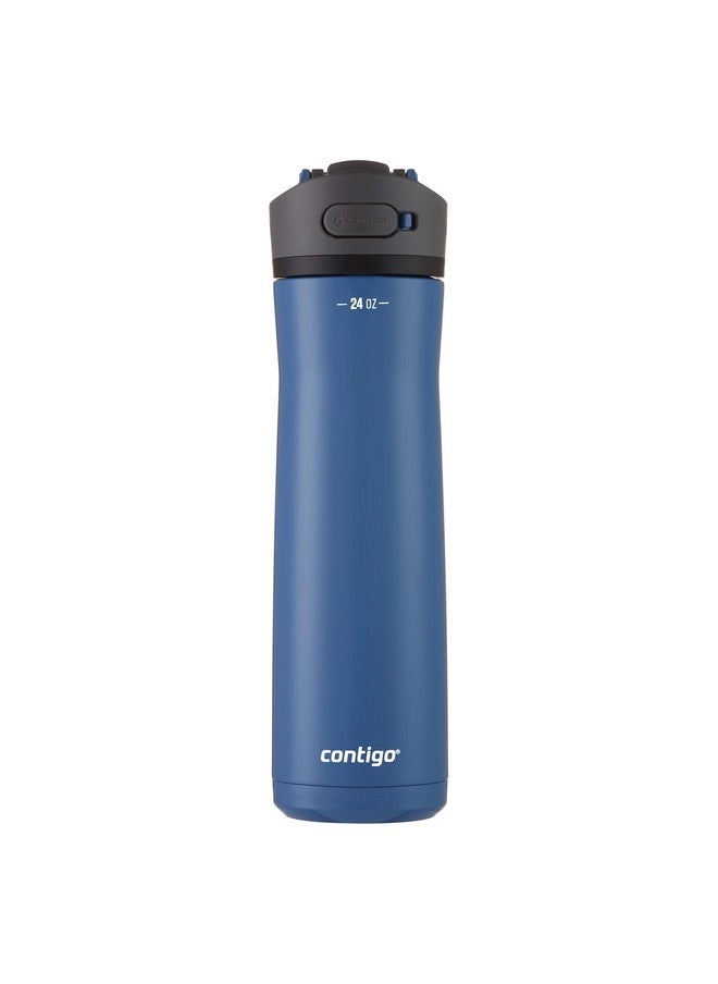 Contigo Ashland 2.0 Water Bottle with AUTOSPOUT Lid, 24oz., Blue Corn