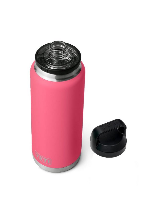 YETI Rambler 36 oz Bottle, Vacuum Insulated, Stainless Steel with Chug Cap, Tropical Pink