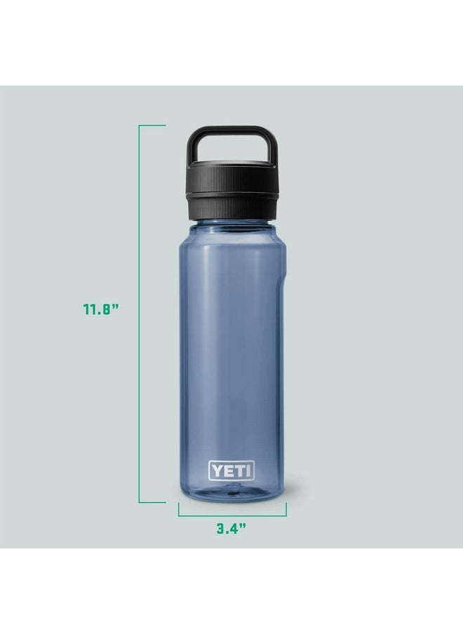 YETI Yonder 1L/34 oz Water Bottle with Yonder Chug Cap, Navy