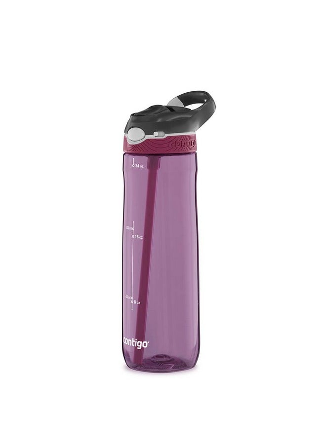 Contigo Ashland Tritan Water Bottle with Straw I One-Handed Operation, Leakproof, BPA Free Bottle with Autospout Technology, 720 ml (Pack of 1)