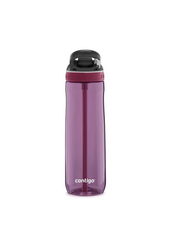 Contigo Ashland Tritan Water Bottle with Straw I One-Handed Operation, Leakproof, BPA Free Bottle with Autospout Technology, 720 ml (Pack of 1)