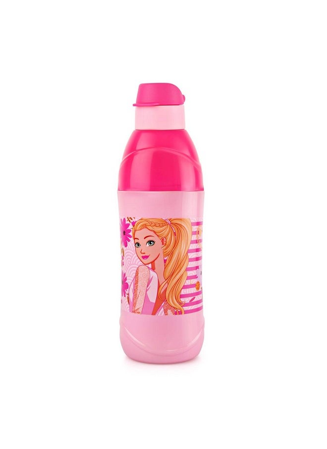 Cello Puro Steel-X Kids Zee 600 | Water Bottle with Inner Steel and Outer Plastic | Insulated Water Bottle | Kids Bottle | Best Usage for School, Picnic, Home | 540ml, Light Pink