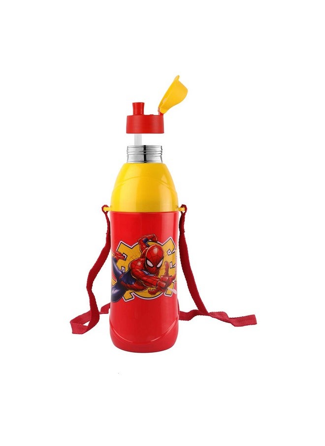 CELLO Puro Steel-X Kids Zee 900 | Water Bottle with Inner Steel and Outer Plastic | Insulated Water Bottle | 700 ml, Red