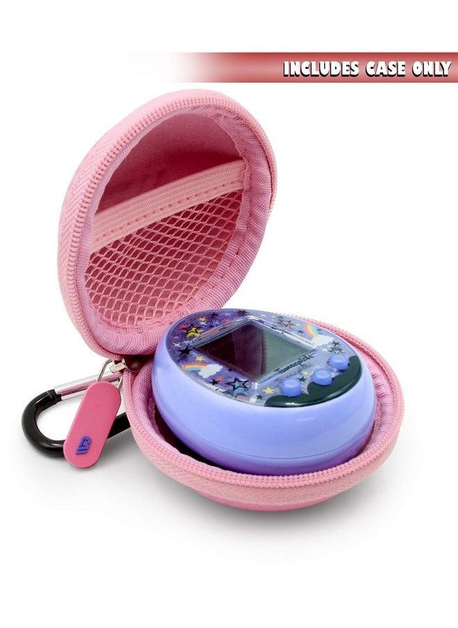 Pink Carry Case Compatible With Tamagotchi On Virtual Interactive Pet Game, Includes Compact Case Only