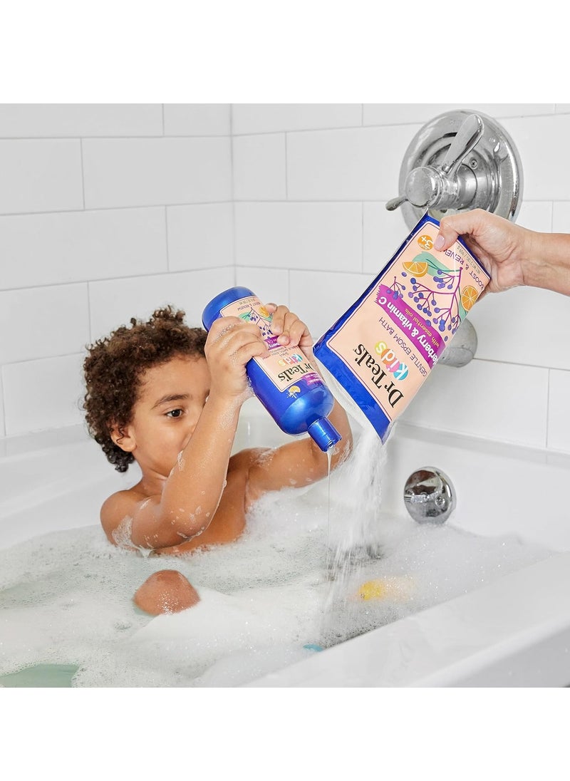 Kids 3 in1 Elderberry Bath Bubble Bath Body Wash and Shampoo