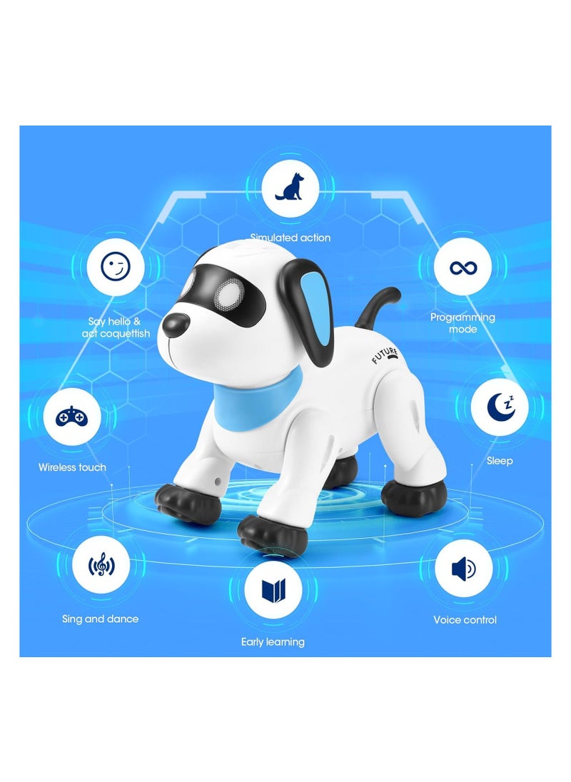 Remote Control Robot Dog Toy, RC Stunt Dog Robot Toy for Kids & Smart Dancing Robots