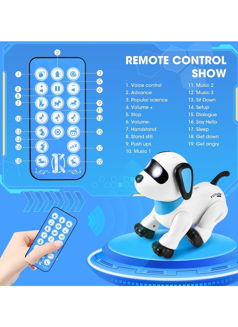 Remote Control Robot Dog Toy, RC Stunt Dog Robot Toy for Kids & Smart Dancing Robots