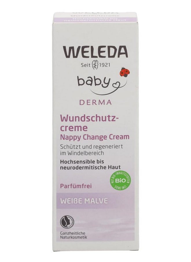 Weleda Baby White Mallow Diaper Care Cream, 1.7 Fluid Ounce, Fragrance Free Plant Rich Protection with White Mallow, Pansy, Sesame and Coconut Oils