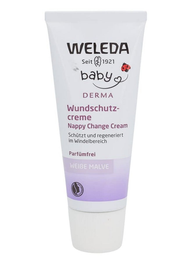 Weleda Baby White Mallow Diaper Care Cream, 1.7 Fluid Ounce, Fragrance Free Plant Rich Protection with White Mallow, Pansy, Sesame and Coconut Oils