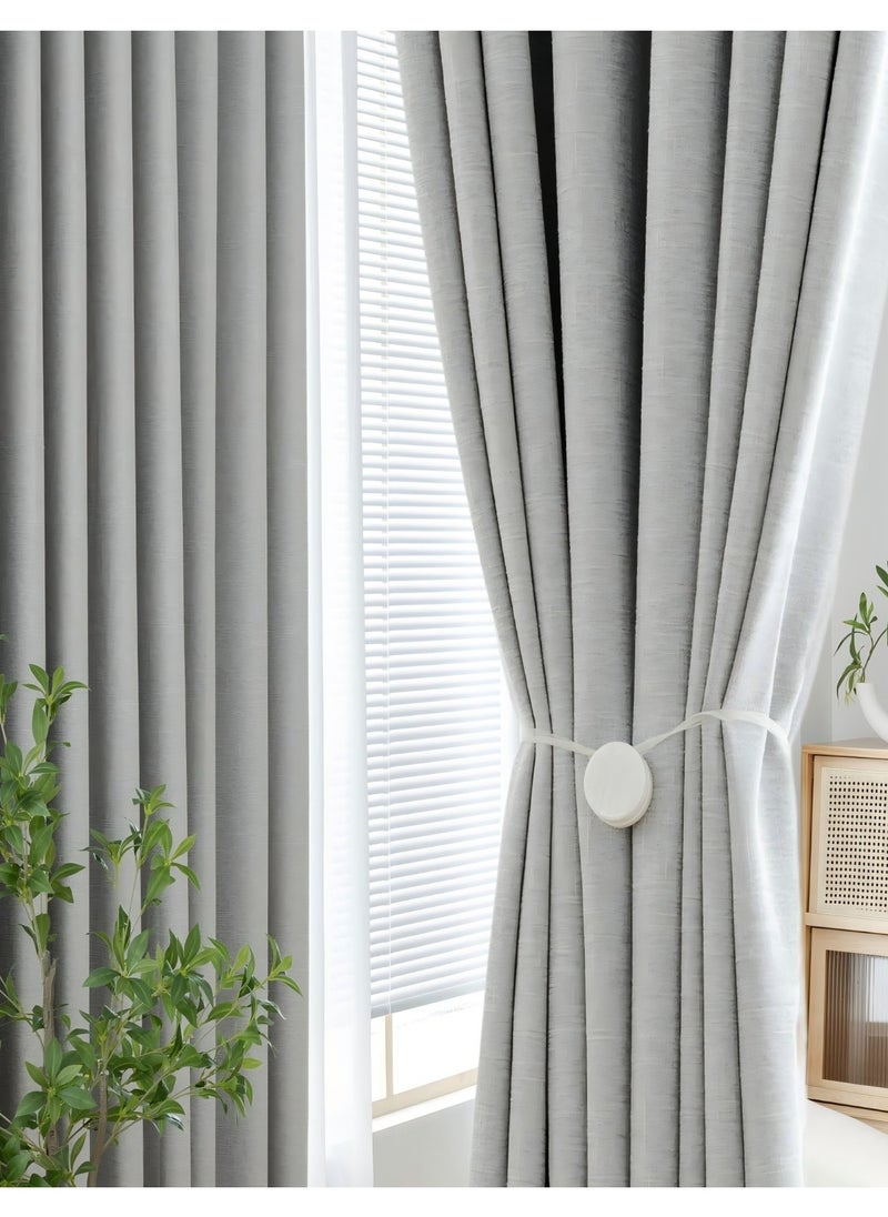 Elegant Linen Block Out Curtain, Noise-reducing 1 Piece Pack