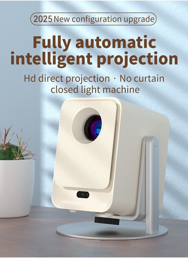 Korean brand HD home projector HP30, 13000 lumens, LED light source, 4K 1080P full HD, horizontal keystone correction, auto LED projector, dual-band Wi-Fi, and Bluetooth voice control.