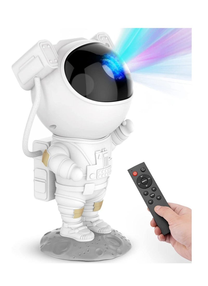 Star Projector Galaxy Night Light - Astronaut Starry Nebula Ceiling LED Projection Lamp with Timer, Remote Control, Adjustable Head Angle