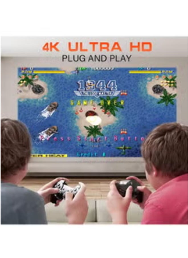 150ANSI Lumens HD Smart Projector With 2 Game Consoles HY300 MAX 2.4/5G WiFi Android 12.0 Portable Mini Cinema Ultra HD Gaming Projector 130 Inches Screen Display Lamp 4K 1080P Home Movie Theatre Gaming Video Presentations Home Entertainment 180 Degree Rotating Screen Mobile Phone Projection 10K Built In Games - White