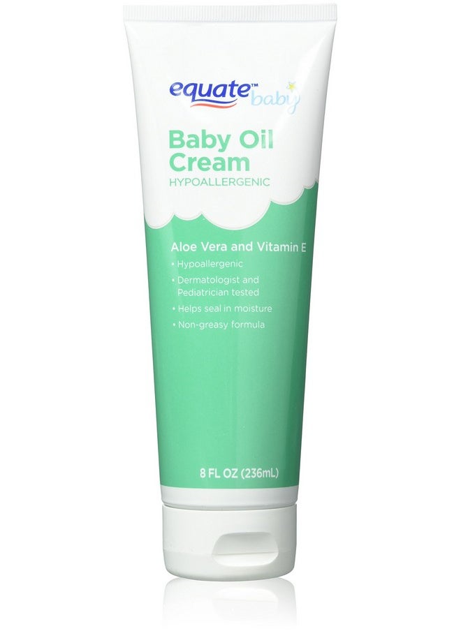 Equate Aloe & Vitamin E Baby Oil Cream 8 oz