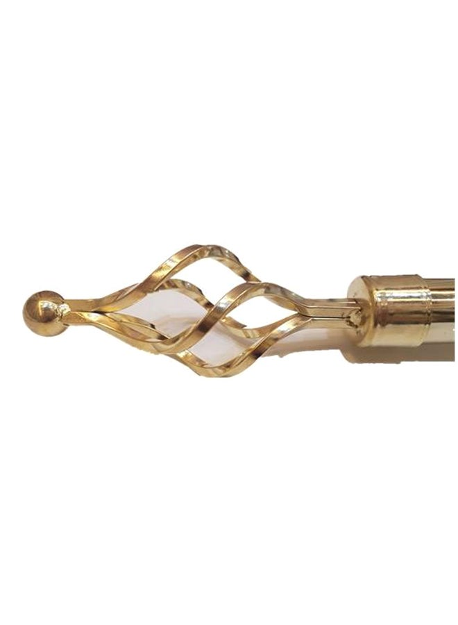 Adjustable Curtain Rod Gold 2x4cm