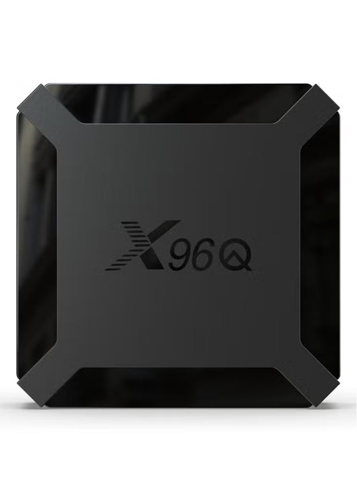 X96Q Android 10.0 Set Top Box - Allwinner H313 Quad-Core Processor, 16GB Storage, V7545EU-16G_P, Black – Smart TV Box for Streaming, Gaming, and Apps