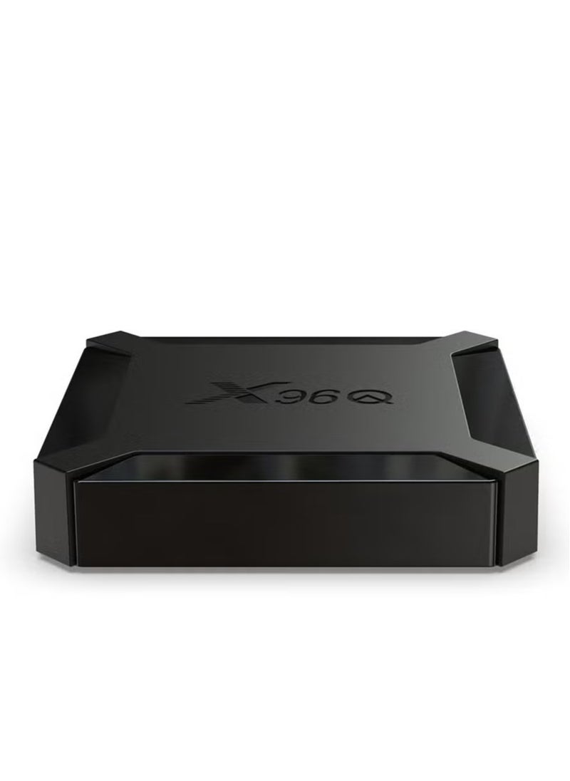 X96Q Android 10.0 Set Top Box - Allwinner H313 Quad-Core Processor, 16GB Storage, V7545EU-16G_P, Black – Smart TV Box for Streaming, Gaming, and Apps