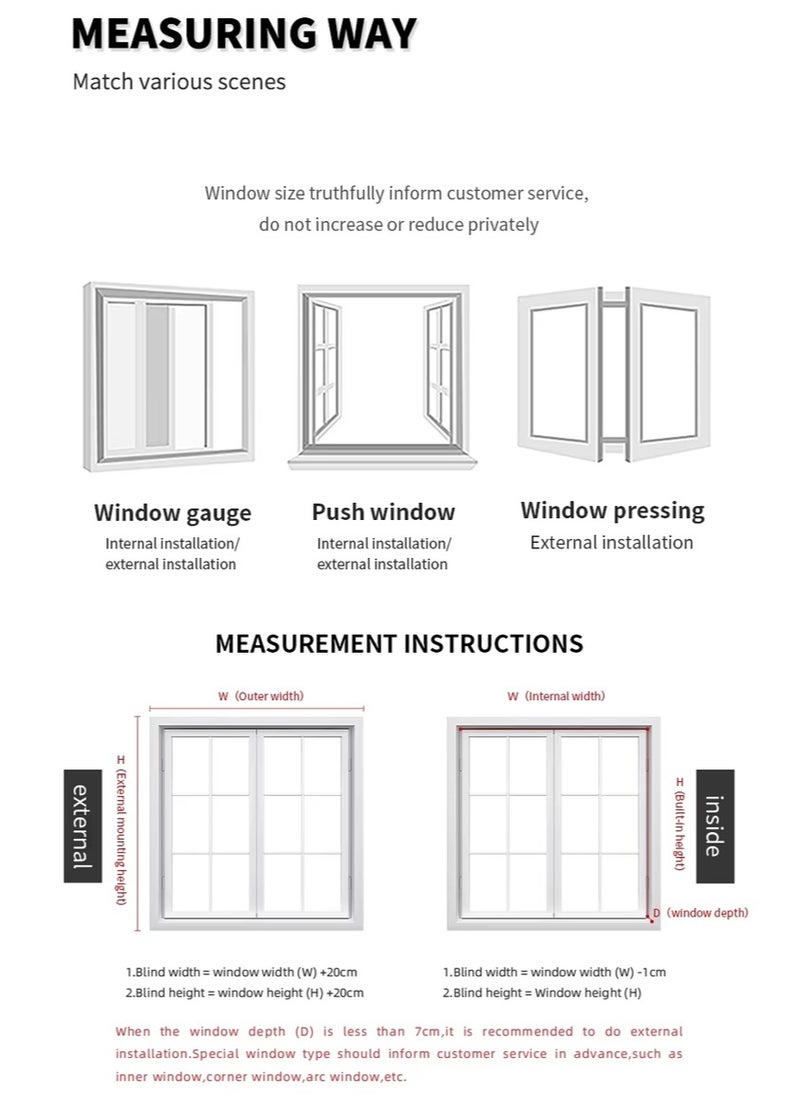 Blackout Roller Blinds - 100% Light Blocking, UV Resistant, Durable Polyester Fabric, Quick Installation for Home & Office