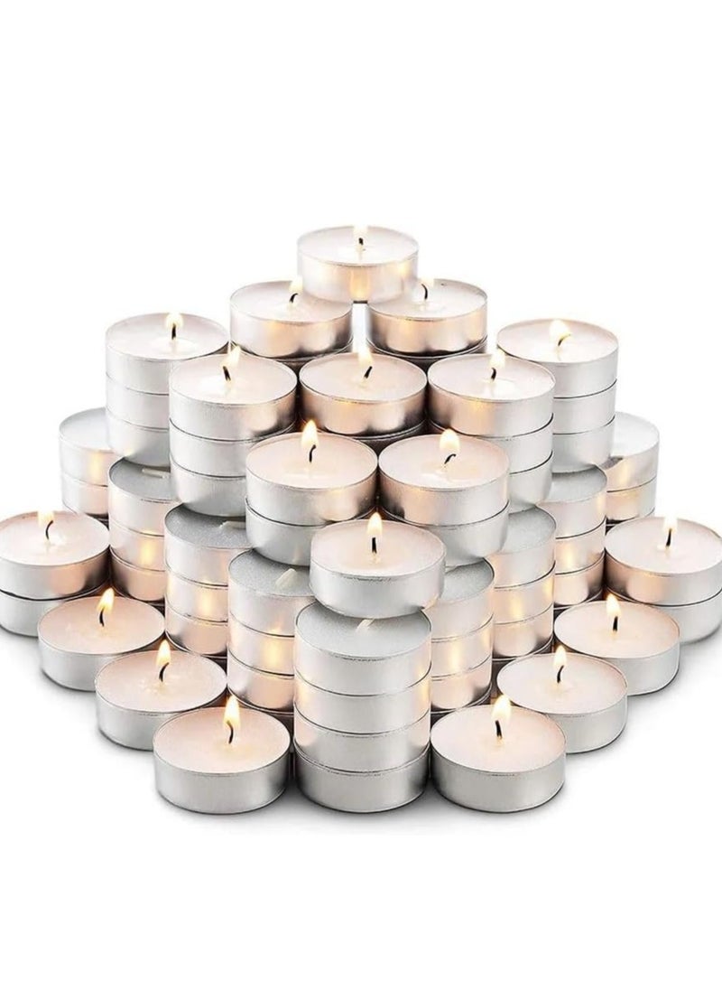 100-Piece Candle White/Silver