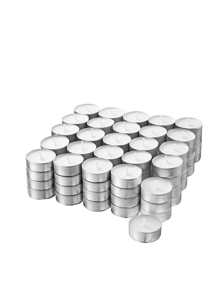 100-Piece Candle White/Silver