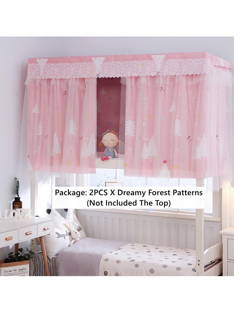 Students Dorm Bunk Bed Curtain Home Privacy Bed Shading Curtain Net Bed Cloth Dustproof Blackout Bed Canopy Bedding Curtain Students Dormitory Tent Lightproof Cloth Bedding Canopy Spread Curtain