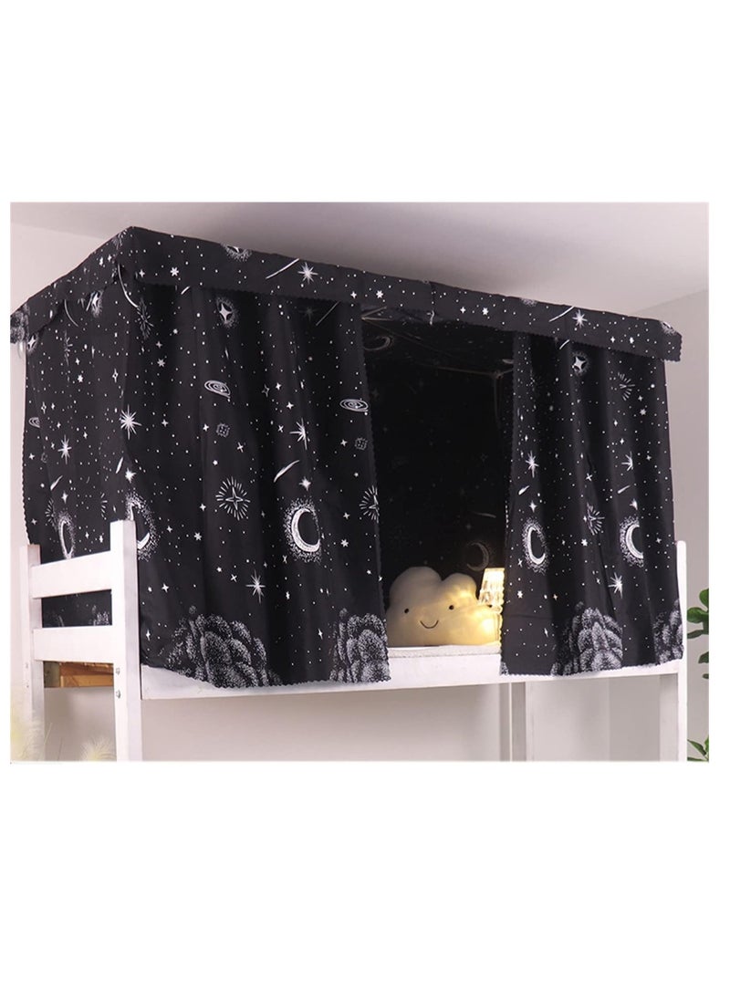 MioCloth Bunk Bed Curtains Dormitory Room Lightproof Decorative Roomate Privacy Cover Canopy Photo Background Decor Backdrop Blackout Curtain Stars