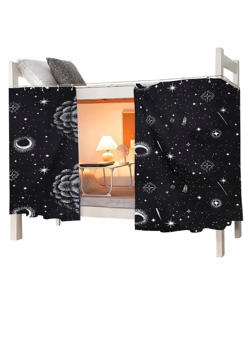 MioCloth Bunk Bed Curtains Dormitory Room Lightproof Decorative Roomate Privacy Cover Canopy Photo Background Decor Backdrop Blackout Curtain Stars