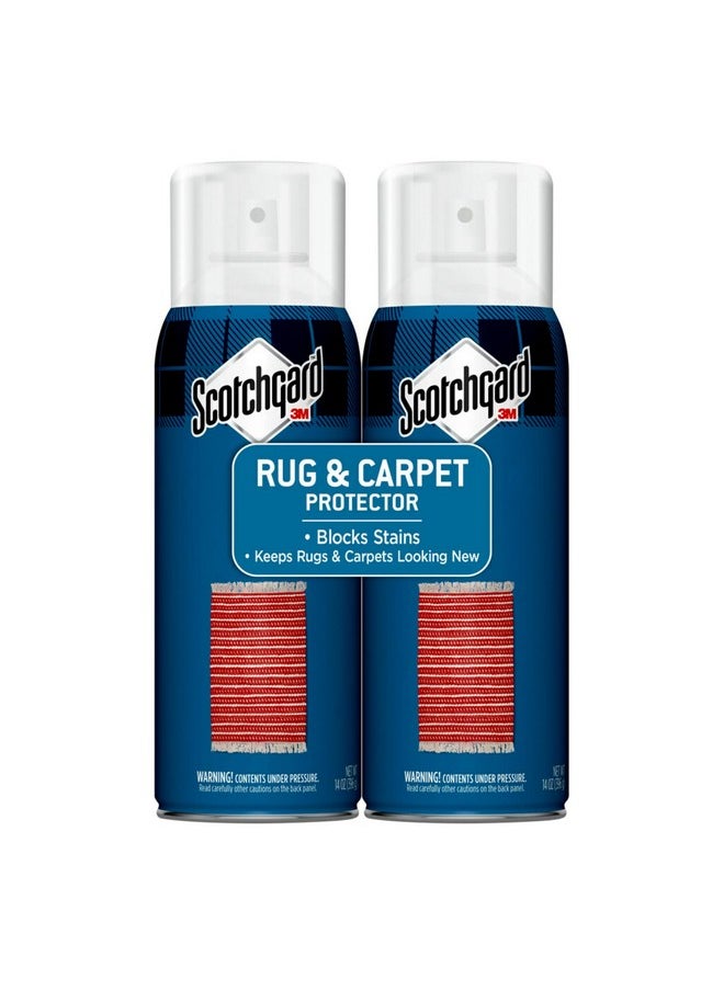 Scotchgard Rug & Carpet Protector, Carpet & Rug Protector Blocks Stains, Fabric Protector Makes Cleanup of Stains Easy, Two 14 oz cans