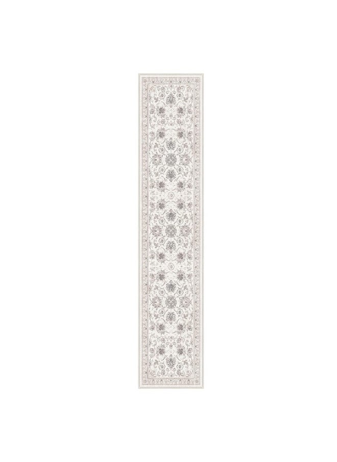 Phantoscope Hallway Runner Rug 2'x10'- Long Rug Runner Boho Washable Non-Slip Carpet for Kitchen Entryway Laundry Bedroom, Ultra-Thin Runners Vintage Distressed Accent Rug, Beige/Neutral