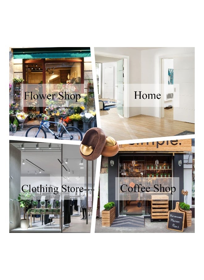 Shopkeepers Bell for Door Opening, Magnetic Attached Doorbell Chime for Business,  Hanging Bells for Home Office Store Door Entry Alert Chime and Decoration, Magnetically Attached Bells for Door