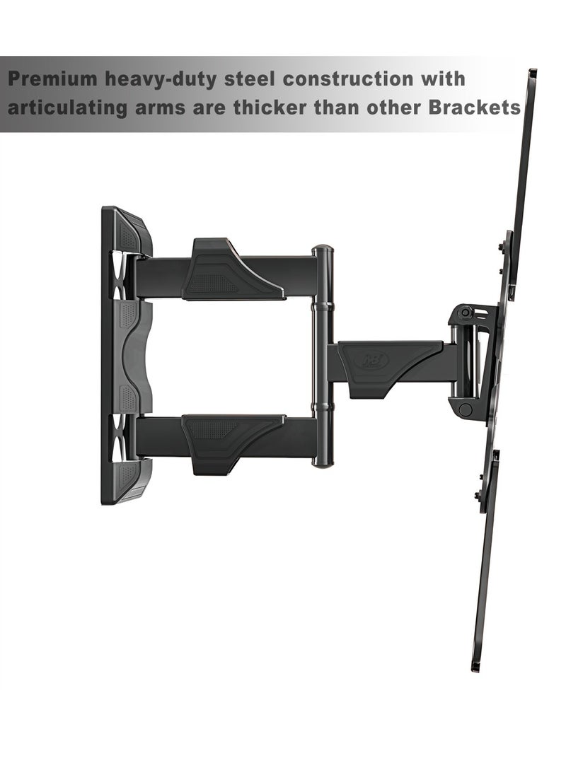 TV Wall Mount, Full Motion TV Wall Bracket for Most 32-55 Inch TV/Flat Screen/LED/LCD/Monitors, Swivel Tilt TV Stand With Articulating Arms, Rotating, Max VESA 400x400mm up to 60lbs