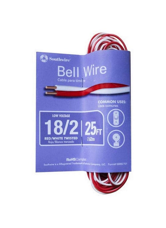 Southwire 64267101 Red/White Bell Wire 25 Feet