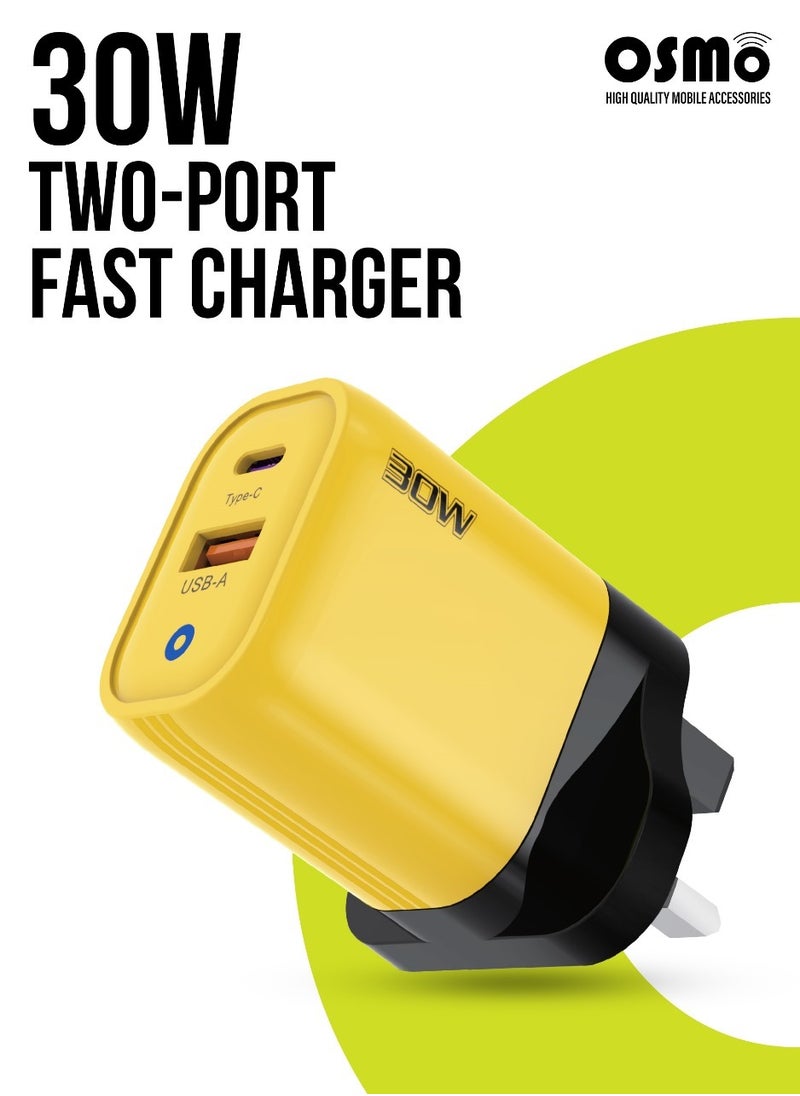 30w two-port fast charger