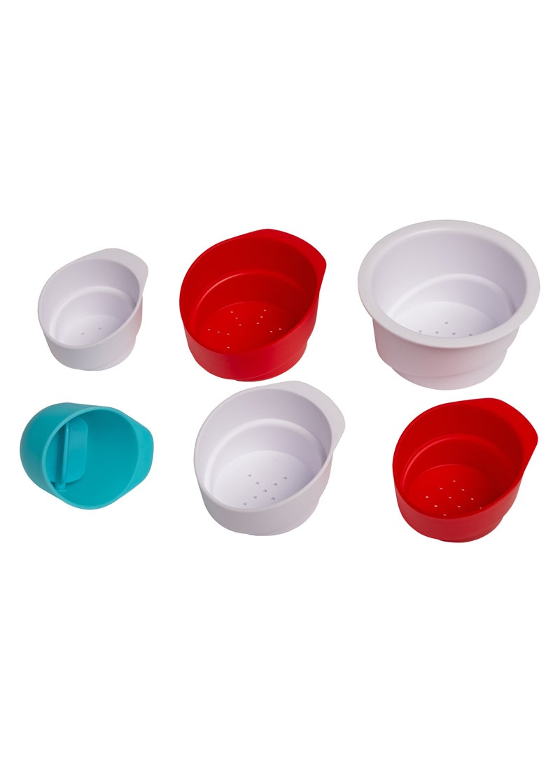 Ubbi - Lighthouse Stacking Cups Red, White, Blue