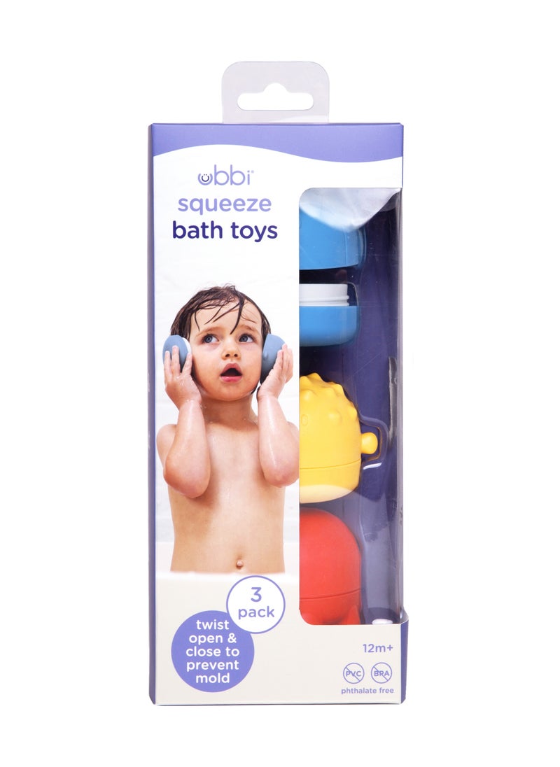 Ubbi - Squeeze and Switch Bath Toys  Multi