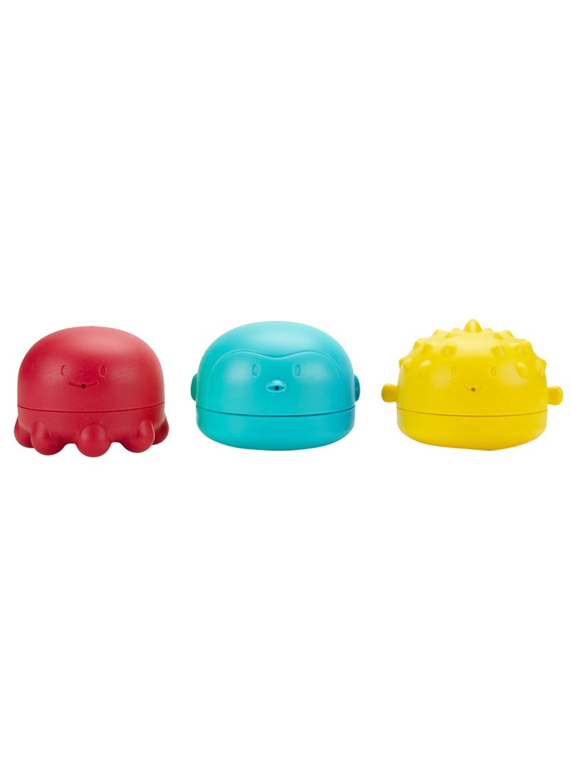 Ubbi - Squeeze and Switch Bath Toys  Multi