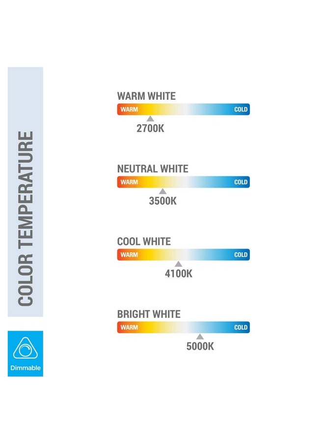 KOR (4 Pack) K22195 - PLS13W/2P/841 - Compact Fluorescent Plug-in - T4 - Single Tube - 13 Watt - 2-Pin (GX23) - 4,100 Kelvin (Cool White)