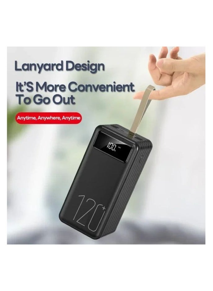 66W 120000mAh Large Capacity Portable Charger Ultra Fast Charging External Battery Power Bank.