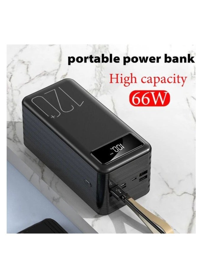 66W 120000mAh Large Capacity Portable Charger Ultra Fast Charging External Battery Power Bank.