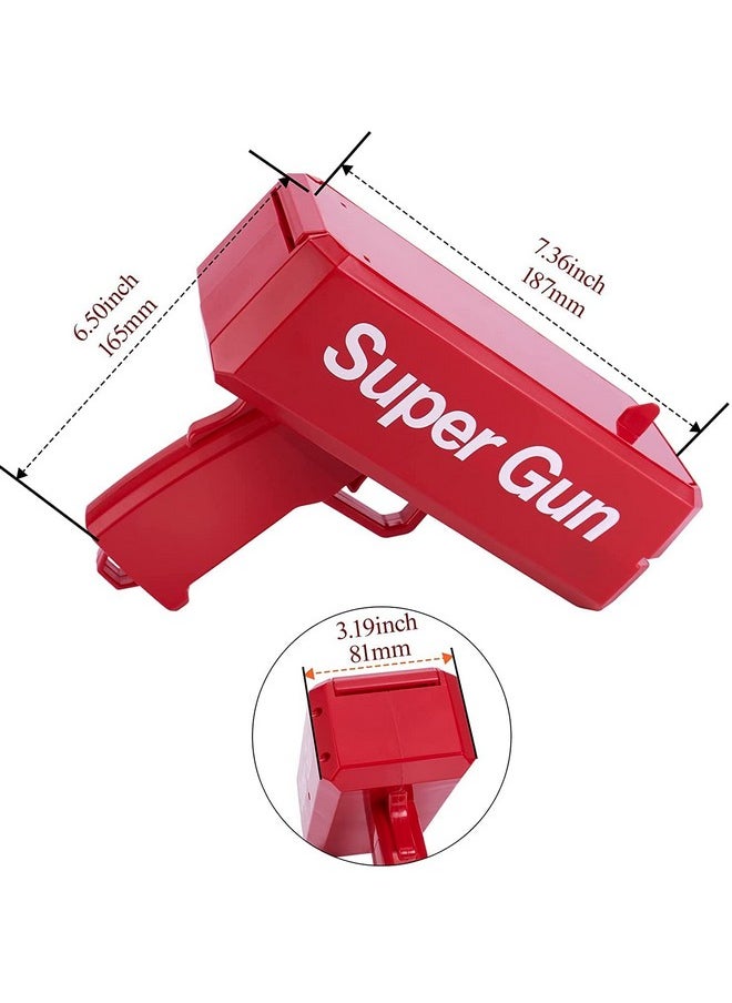 Adults Cash Cannon Money Gun For Wedding, Parties And Fun Include 100 Fake Dollar- Red