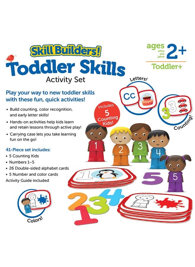 Learning Resources Skill Builders! Toddler Skills - Toddler Learning Materials, Homeschool Preschool Supplies, Teaching Cards for Toddlers, Ages 2+,41 Piece Set