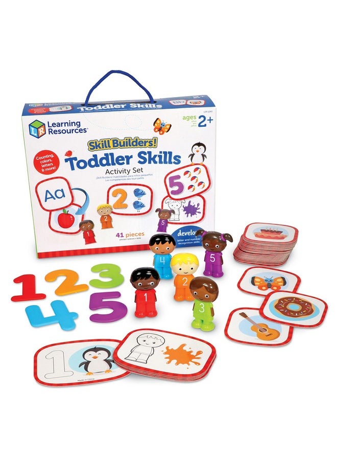 Learning Resources Skill Builders! Toddler Skills - Toddler Learning Materials, Homeschool Preschool Supplies, Teaching Cards for Toddlers, Ages 2+,41 Piece Set